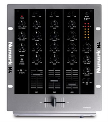 NUMARK M4, 3-канальный профессиональный 10' микшер входы: 2 phono/линейных, 4 линейных, 1 микрофонный