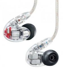 Shure SE846-CL  Трехполосные ушные телефоны с четырьмя драйверами, прозрачные