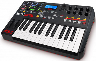 AKAI PRO MPK225 USB миди клавиатура 25 клавиш, 8 пэдов, 8 ручек