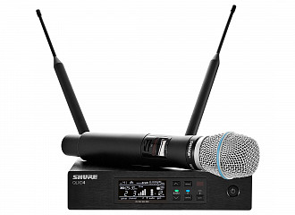 SHURE QLXD24E/B87C G51 вокальная радиосистема с ручным передатчиком BETA87C, частотный диапазон 470-534 MHz