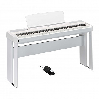 Yamaha P-515WH Set  портативное цифровое пианино, 88 клавиш, комплект блок педалей и стойка (3 кор)