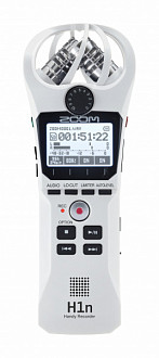Zoom H1n/W портативный стереофонический рекордер со встроенными XY микрофонами 90°, цвет белый
