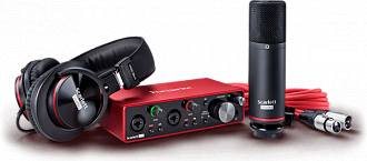FOCUSRITE Scarlett 2i2 Studio 3rd Gen студийный комплект (Scarlett 2i2 3rd Gen, наушники, микрофон, ПО, микрофонный кабель)