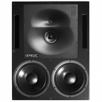 Genelec 1234APM-VU активный 3-полосный монитор, 2хНЧ 12" 1500Вт, СЧ 5" 400Вт, ВЧ 1" 300Вт. Внешний усилитель. Черный