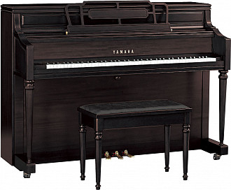 Yamaha M2SBW  пианино 110см, консольного типа, цвет чёрный орех, сатинированное, с банкеткой