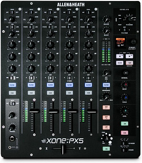 XONE:PX5 / Аналоговый 6-канальный микшер с встроенной звуковой картой / ALLEN&HEATH