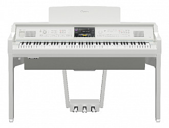 Yamaha CVP-809PWH  клавинова, 88 клавиш, клавиатура GrandTouch™ Keyboard, 256 полифония, 2143 тембр