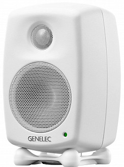 Genelec 8010AW активный 2-полосный монитор, НЧ 3" 25Вт, ВЧ 0.75" 25Вт. Подставки. Белый