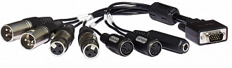 RME ALVA BF-BOXLRMKH 15-pin D-sub to 4 x XLR Analog, 2 x MIDI, 1 x Phones, кабель для Babyface
