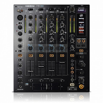 Reloop RMX-80 Digital  цифровой DJ-микшер 4канала(8лин/4phono+2микр),3-пол.экв,Kill,BPM,USB-hub