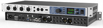 RME Fireface UFX+ интерфейс Thunderbolt / USB 3.0 188-канальный (MADI, 2 ADAT, AES/EBU, аналог), 192 кГц. 1U