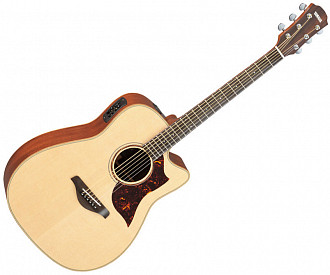 Yamaha A3M TBS ARE  электроакустическая гитара, задняя дека массив махагоне, цвет TBS