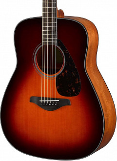 Yamaha FS800SDB  акустическая гитара, цвет SAND BURST, компактный корпус, дека (Ель массив)