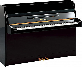 Yamaha JU109PE  пианино 109см., цвет черный, полированное, с банкеткой