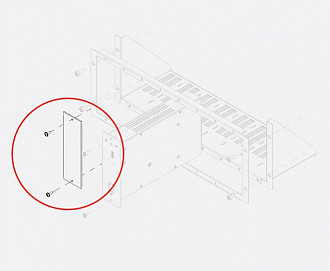 Genelec 272-0031 заглушка на 1 слот для рэкового крепления RAM2-405