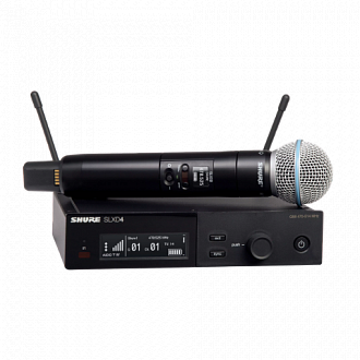 SHURE SLXD24E/B58 H56 одноканальная цифровая радиосистема с ручным передатчиком BETA58A 518-562MHz