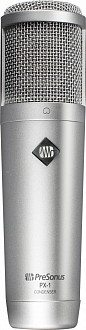 PreSonus PX-1 студийный конденсаторный микрофон, кардиоидный, позолоченная мембрана 1" 20-18000Гц, 25 mV/Pa, макс.SPL135 дБ