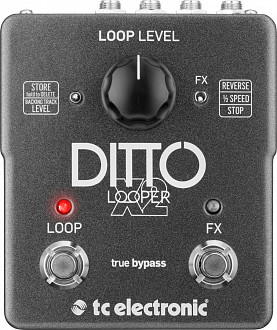 TC ELECTRONIC DITTO X2 LOOPER педаль стерео лупер для гитары, запись до 5 минут, эффекты - реверс и замедление