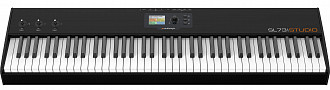 STUDIOLOGIC SL73 Studio - USB MIDI клавиатура, 73 клавиши с молоточковой механикой и послекасанием Fatar TP/100LR, 250 программ, TFT LCD дисплей 320×240 точек, 3 программируемых Stick, энкодер навигации, в комплекте педаль переключения PS100, адаптер элек
