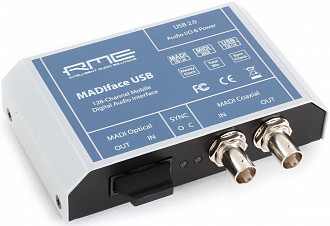 RME MADIface USB интерфейс USB мобильный 128-канальный (MADI оптический и коаксиальный), 192 кГц