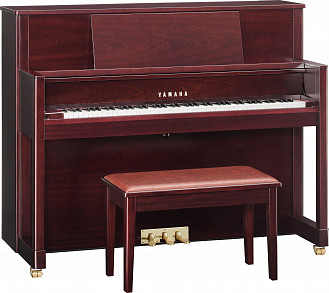 Yamaha M5 SM  пианино 121см, красное дерево полированное, с банкеткой