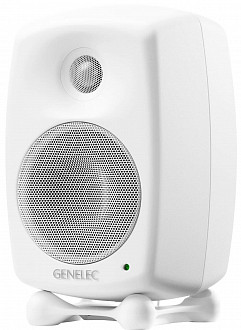 Genelec 8020DWM активный 2-полосный монитор, НЧ 4" 50Вт, ВЧ 0.75" 50Вт. Подставки. Белый