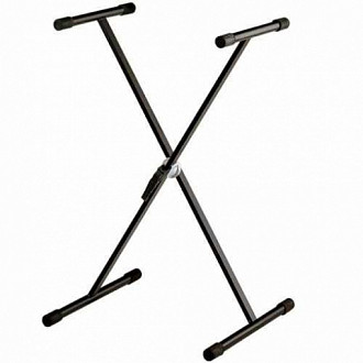 QUIK LOK M61 стойка-стол для клавишных, д 108 см, ш. 66 см, в. 70-97 см, нагрузка до 90 кг, складная, цвет чёрный