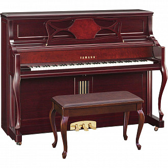 Yamaha M3SM  пианино 118см, красное дерево сатинированное, с банкеткой