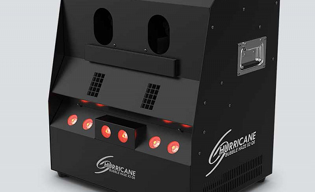 Hurricane Bubble Haze X2 Q6 от Chauvet - дым, пузыри, свет и флюра в одном корпусе. Hurricane Bubble Haze X2 Q6 от Chauvet - дым, пузыри, свет и флюра в одном корпусе.